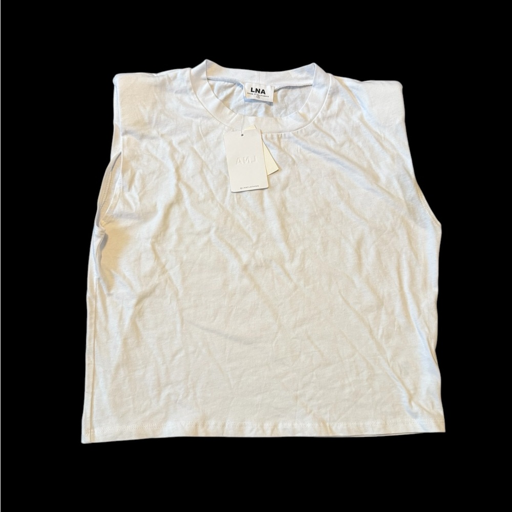 LNA White Sleeveless Top